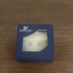 Swarovski Silver Crystal Stud Earrings